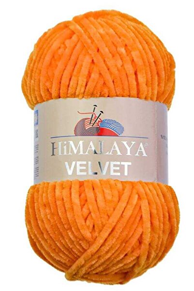 Himalaya Velvet Kadife El Örgü Ipi 90016 Turuncu