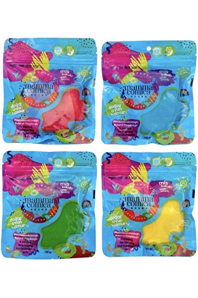 MammacomicaDough Eco-Friendly Natural Play Dough - Set of 4 (4*130Gr)