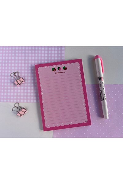 Efsu A6 Çilek Memopad/notepad/defter