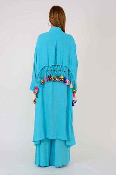 Rabiossa WOMEN'S BOHEM EMBROIDERED SUIT