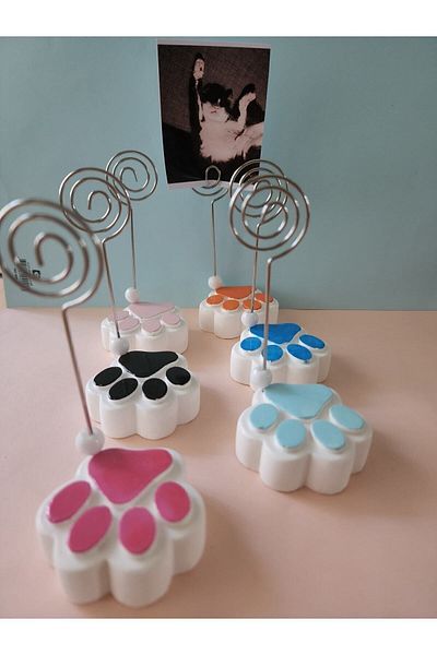 Rota Hediyelik Note Holder, Photo Holder, Cat Dog Paw Note Holder