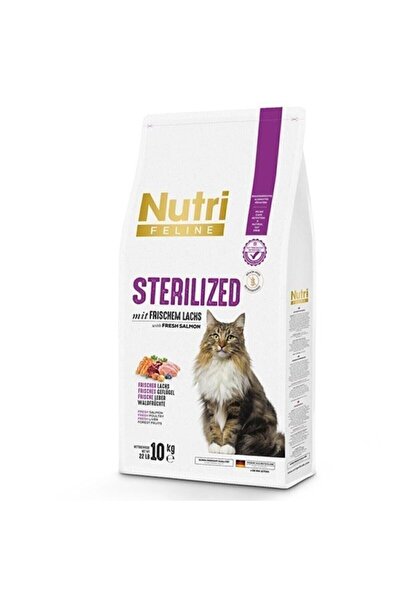 Nutri Feline Yetişkin Kısır Kediler Için Somon Balıklı Hipoalerjik Kedi Mamas...
