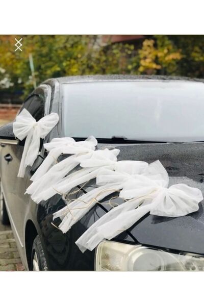 ASİMEL TASARIM 10 Adet Konvoy Süsü Boğca Süsü Tül Tasarım Düğün Çeyiz Süsü