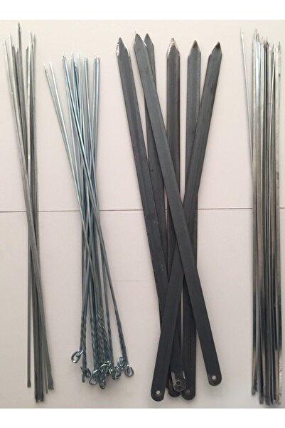 mobilreyon - Mangal Seti (55 Cm) - 6 Adana Kebap Şişi , 10 Ciğer , 10 Kuşbaşı...