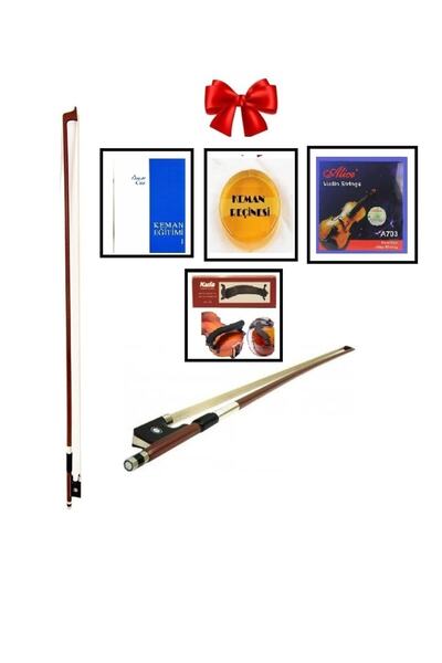 müzikhane Keman Yayı (arşe) + Keman Yastığı + Ömer Can + Keman Reçinesi + Kem...