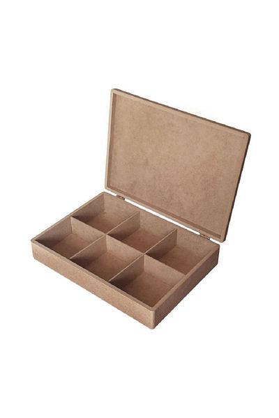 Altınyapı Hobi Market BOX WITH SIX Compartments MDF UNPAINTED