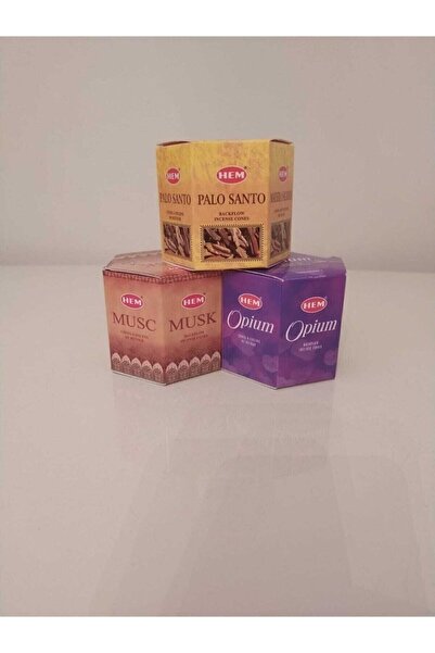 Hem Geri Akışlı Şelale Tütsü 10 Palo Santo 10 Musk 10 Opium Aromalı 30 Backflow