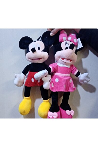 Disney Mickey Ve Minnie Mause 55cm 2li Set Peluş 1nci Kalite