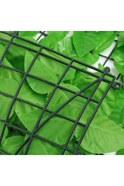 bademlerhali Yapraklı Rulo Sarmaşık Çit Plastik Görüntü Kapatma Çiti 1x3
