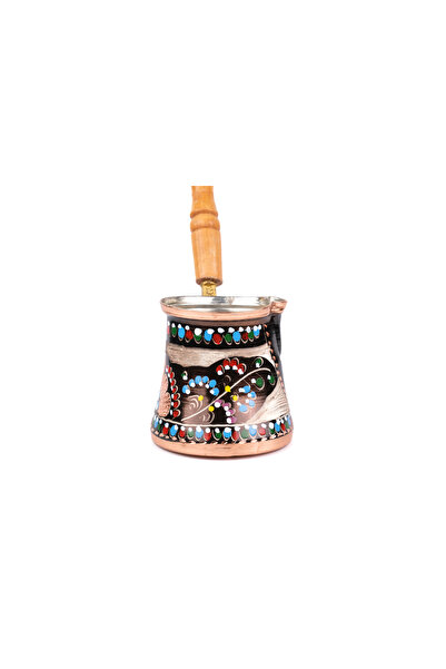 Zinnun 5 Winter Enamel Embroidered Copper Coffee Pot