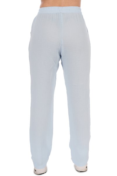 Si&Su Relaxed Cut Muslin Women's Trousers - Pockets and Laces