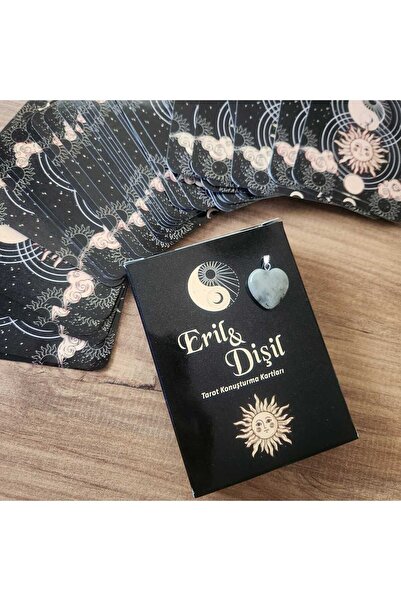 fırsatlar diyarı Eril Dişil Tarot Konuşturma Kartları Siyah & Labradorit Doğa...