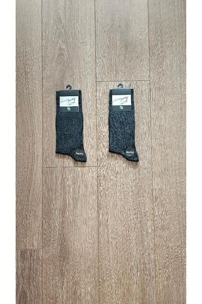 Aytuğ Мъжки зимни бамбукови чорапи - 2 чифта, анти-богати, тъмносиви, 24000