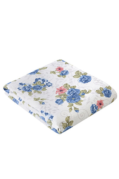 Evim 100% Cotton Printed Vera Pink Blue Pique Single - 160X230 cm