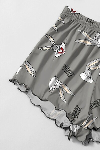 PEMBİŞ HOMEWEAR Favela Bugs Bunny Süpersoft Şort Takımı