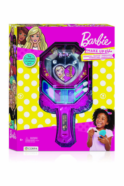 Barbie Hand Mirror with Cosmetics in a Box