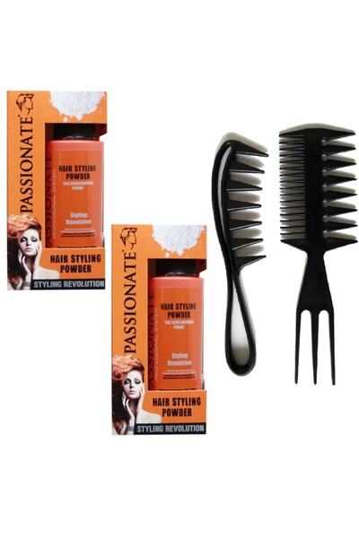 Passionate Şekillendirici Hacim Veren Saç Pudrası 20 Gr Turuncu X 2+croc1102 Şekillendirici Tarak Se