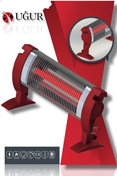 Uğur Ifr 1300 W Mini Turbo Quartz Isıtıcı 50 M² Kalın Borulu Isıtıcı