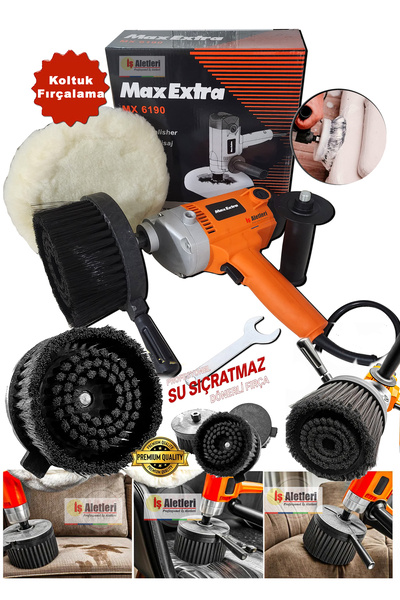 PROXTECH Üstün Kalite Dikey Genel Koltuk Fırçalama Koltuk Yıkama Seti, Yerind...