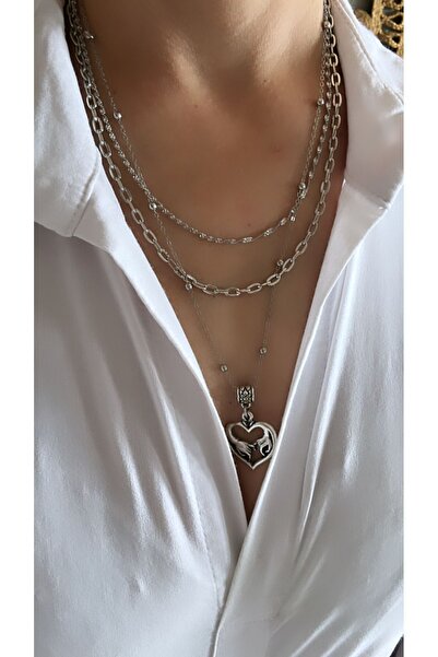 by özllem Three-layer Love Necklace