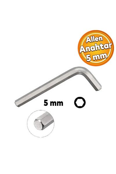 Eltos Alyan 5mm Single Allen Length - 7.5cm (1 Piece)