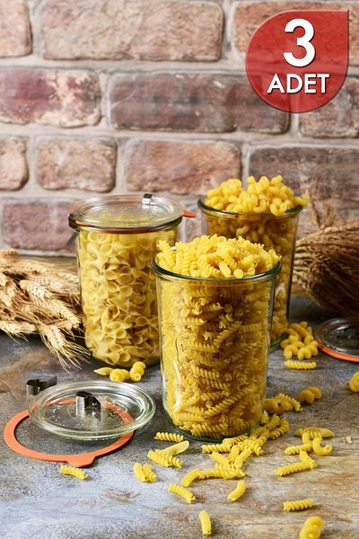 Weck 850 Ml Glass Storage Jar Set (3 Pieces)