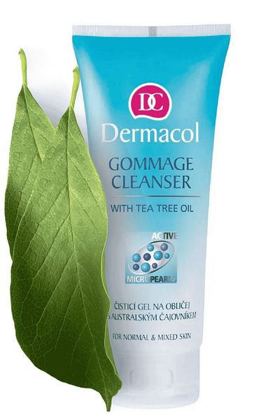 Dermacol Tea Tree Oil Gommage Cleanser - Facial Cleansing Gel 100ml, Fine Cleansing Dead Skin