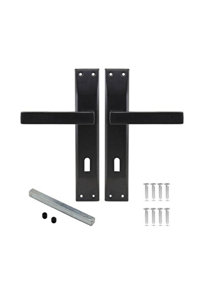 Nobel Avanti Mat Siyah Aynalı Oda Kapı Kolu (1 TAKIM)