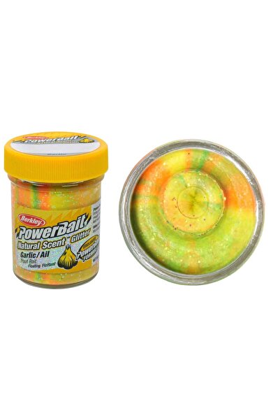 BERKLEY Powerbait Natural Glitter Trout Bait Garlic Alabalık Hamuru