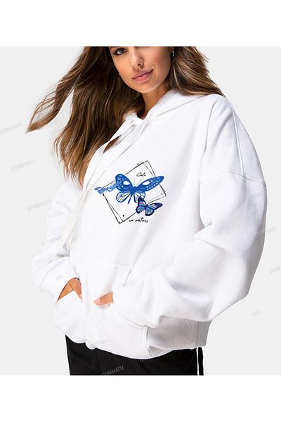 EFFRENATU Hila Fashion - Hanorac cu glugă de mărime mare în culori cool