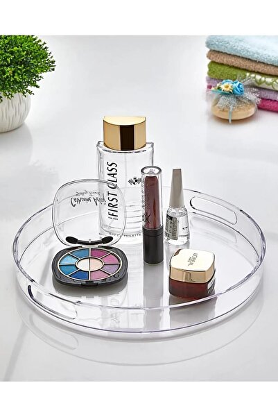 Lumindra وعاء كيك كريستال أنيق بمقبض 27 سم