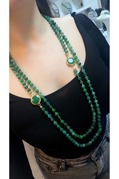 Takkı by Handan Akik taşı tasarım kolye .