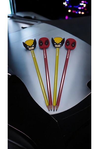 Butik Deadpool - Fun Pencil Set with Wolverine Emoji 8 Pieces