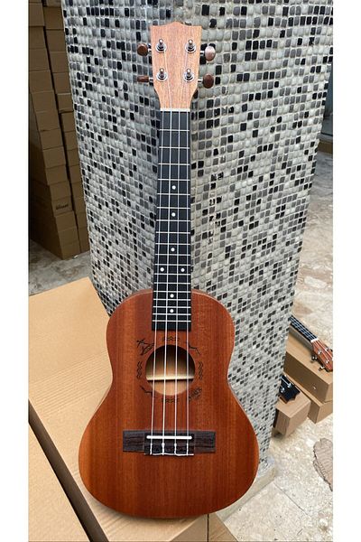 ANDREW GN Concert Ukulele Mahogany Wood Ukulele Case with Pickle Gift