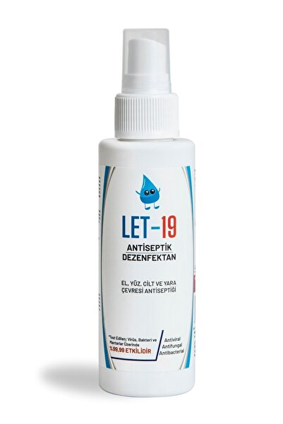 LET-19 100 ml Sprey Hipokloröz El & Yüz & Cilt Dezenfektanı (ALKOLSÜZ)