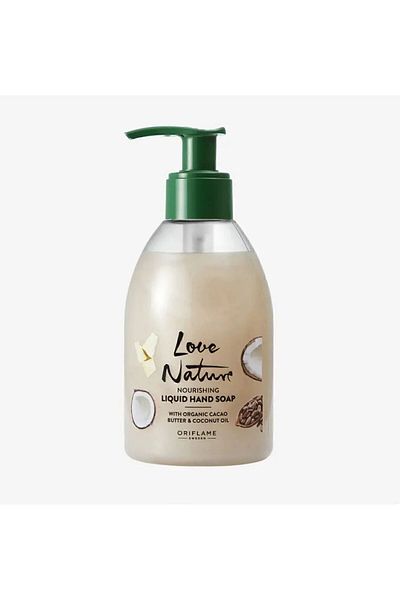 Oriflame Love Nature Nourishing Liquid Hand Soap with Organic Cocoa and Coconut Oil