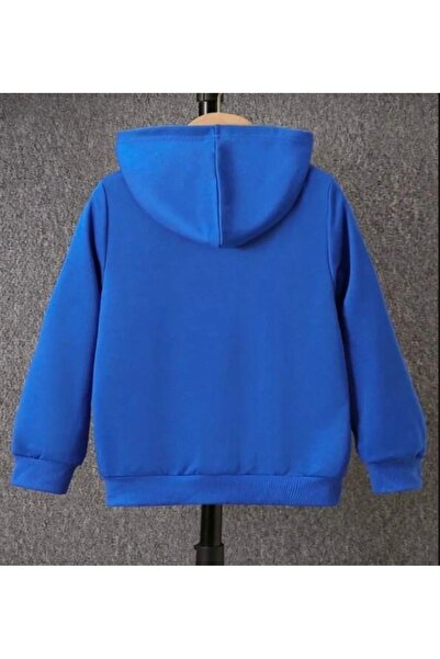 BYMEER Унісекс Сакс Синій Світшот на блискавці