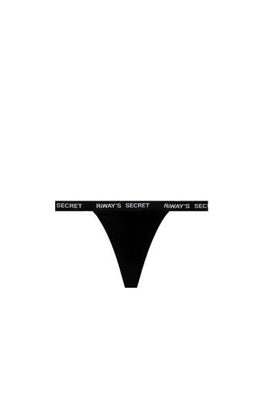 riways secret Cotton Waist Band Rubber String Thong 3 Pack