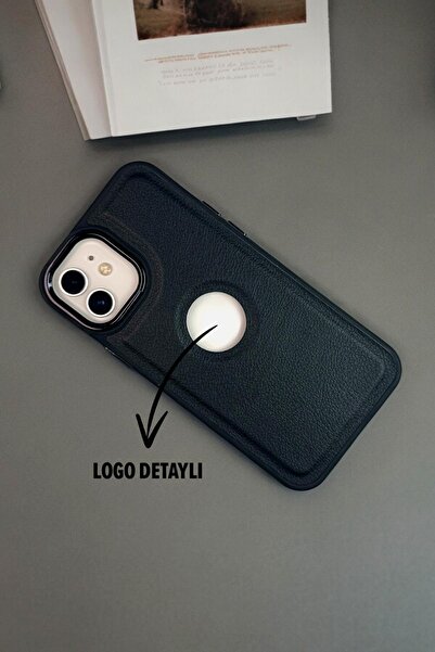 mooodcase İphone 11 Uyumlu Luxury Leather Logo Silikonlu Telefon Kılıfı Mchzr