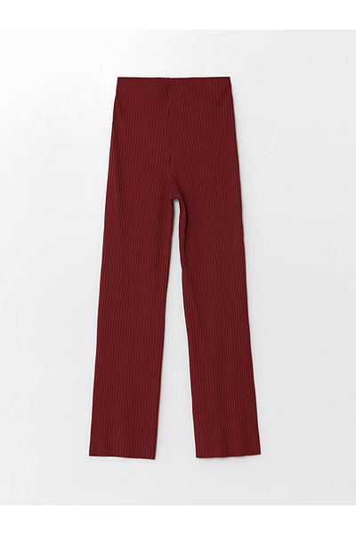 LC Waikiki Women's Textured Trousers - Elastic Waist