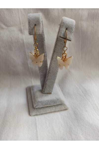 Kahvemavii Kelebek Küpe