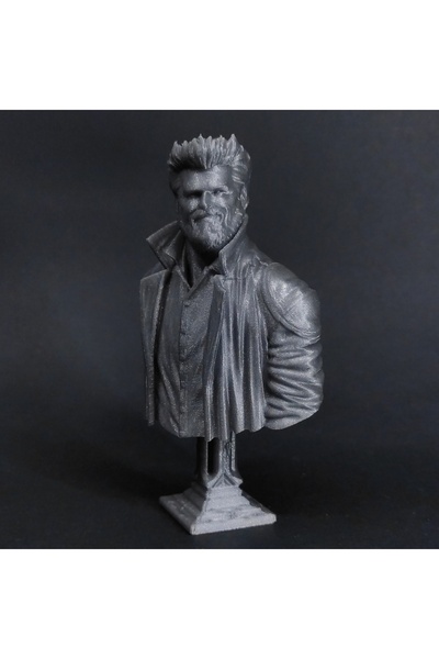 KARA 3D The Boys Billy Butcher Büst Figür 15cm Plastik Gri