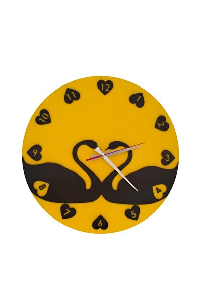 mrchediyesepeti Wall Clock Swan