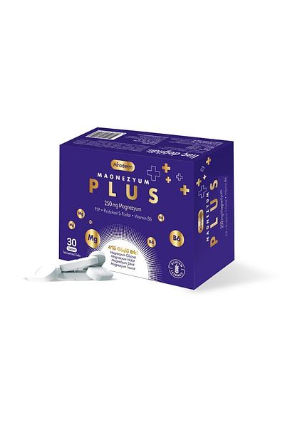 Miraderm MİRADERM MAGNESIUM PLUS - 30 TB Large Capacity