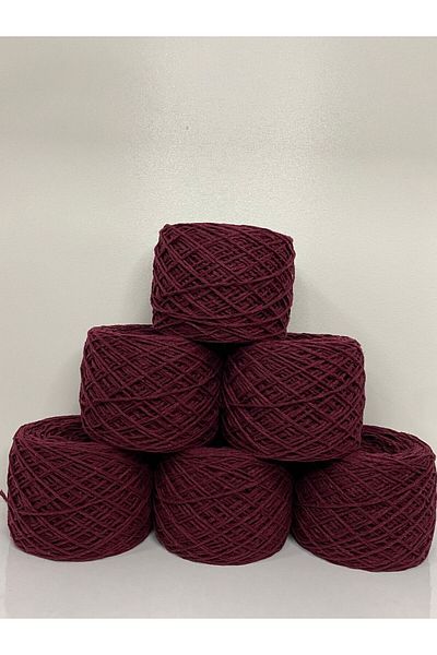 göçer Bumbac de culoare burgundă 100% net - 600 Gr