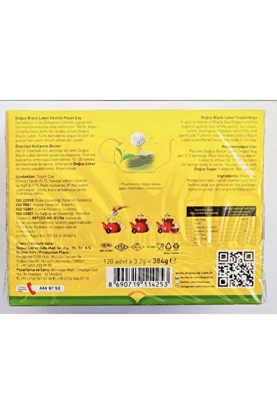 Doğuş Çay Doğuş Black Label Demlik Poşet Çay