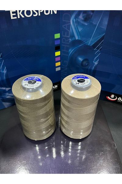 AYHANMAK Set of 2 Sewing Thread 120 No 5000m Polyester Ekospun, High Strength, Ultra Quality