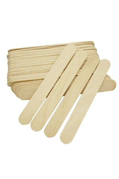 HOBBYRONS 50 Adet, Dil Çubuğu, Geniş, Doktor Çubuğu, Dondurma Çubuğu, Dilbas