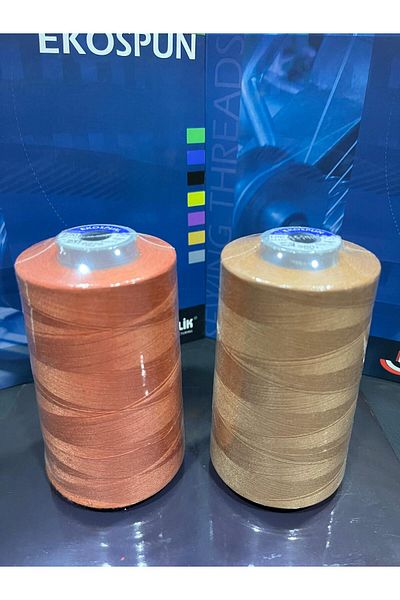 AYHANMAK Set of 2 Sewing Thread 120 No 5000m Polyester Ekospun, High Strength, Ultra Quality