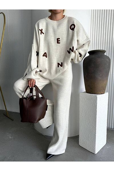 veira Stylish Knitwear Women's Set - Trousers and Sweater